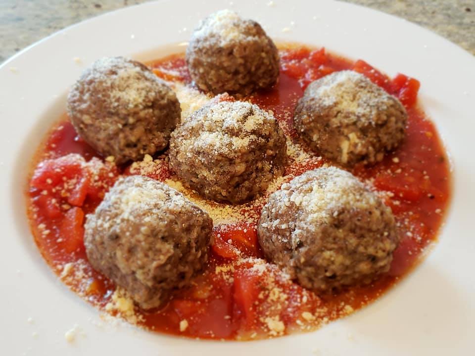 Pressure Cooker Mozzarella Stuffed Meatballs Recipe - Moscato Mom